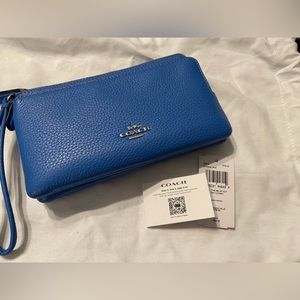 Beautiful Blue Coach Wristlet